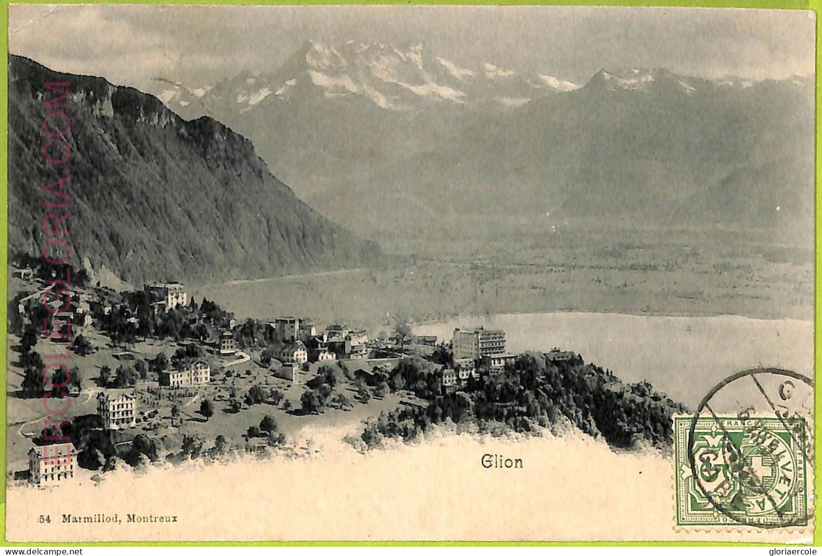 Ad4373 -  SWITZERLAND Schweitz - Ansichtskarten VINTAGE POSTCARD - Glion - 1904 - Ilanz/Glion