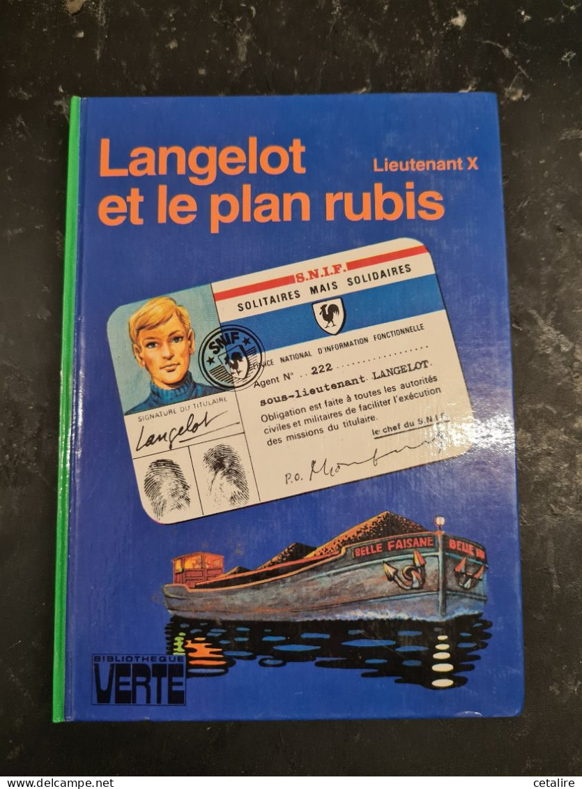 Langelot Et Le Plan Rubis Lieutenant X +++TRES BON ETAT+++ - Bibliotheque Verte