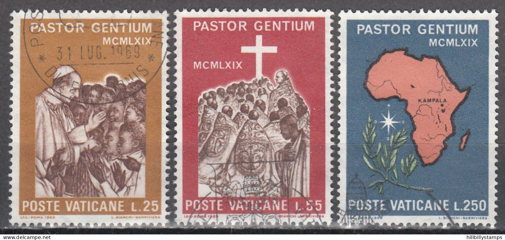 VATICAN   SCOTT NO 473-75   USED   YEAR  1969 - Used Stamps