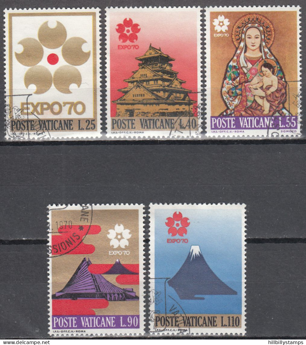 VATICAN   SCOTT NO 479-83   USED   YEAR  1970 - Used Stamps