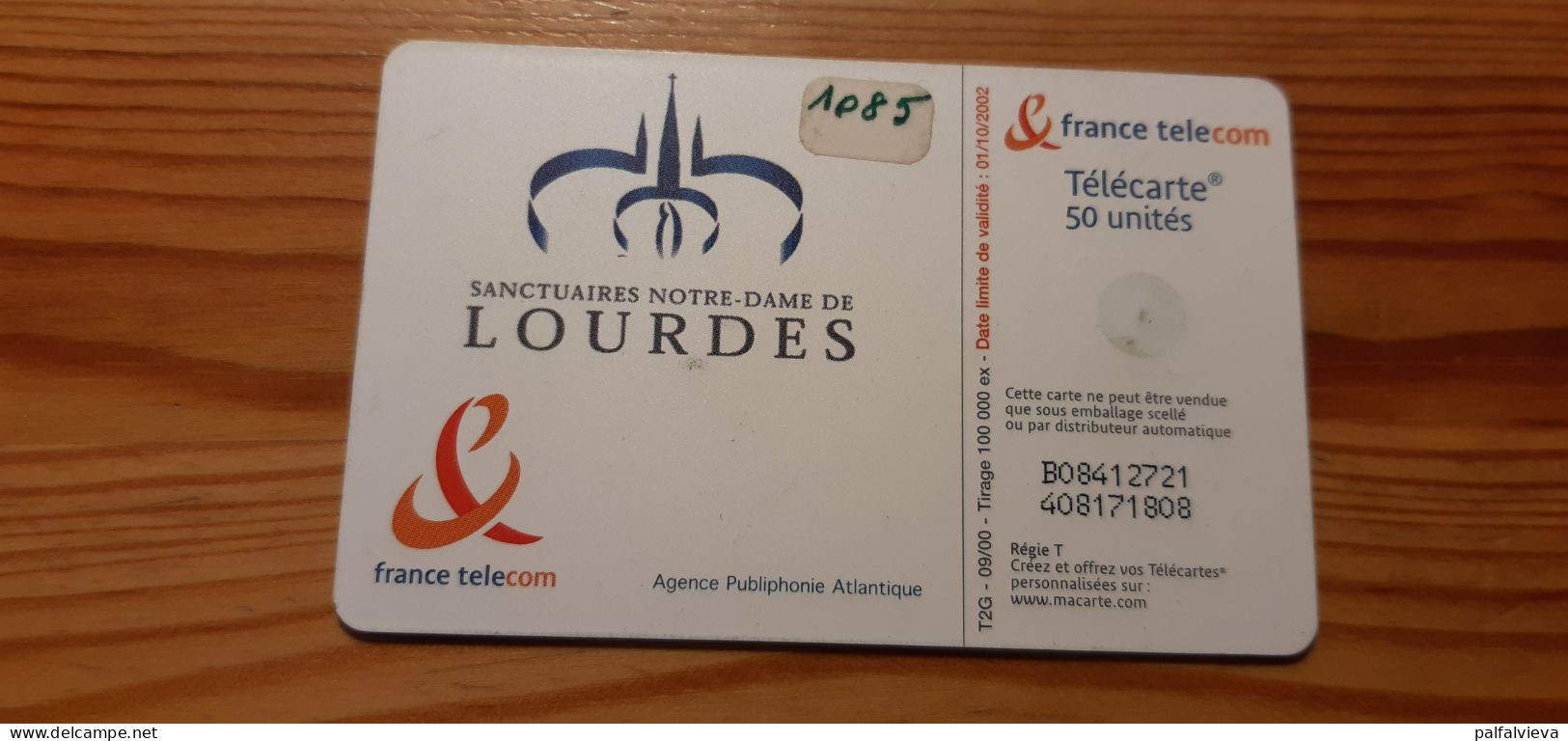 Phonecard France - Lourdes - 2000