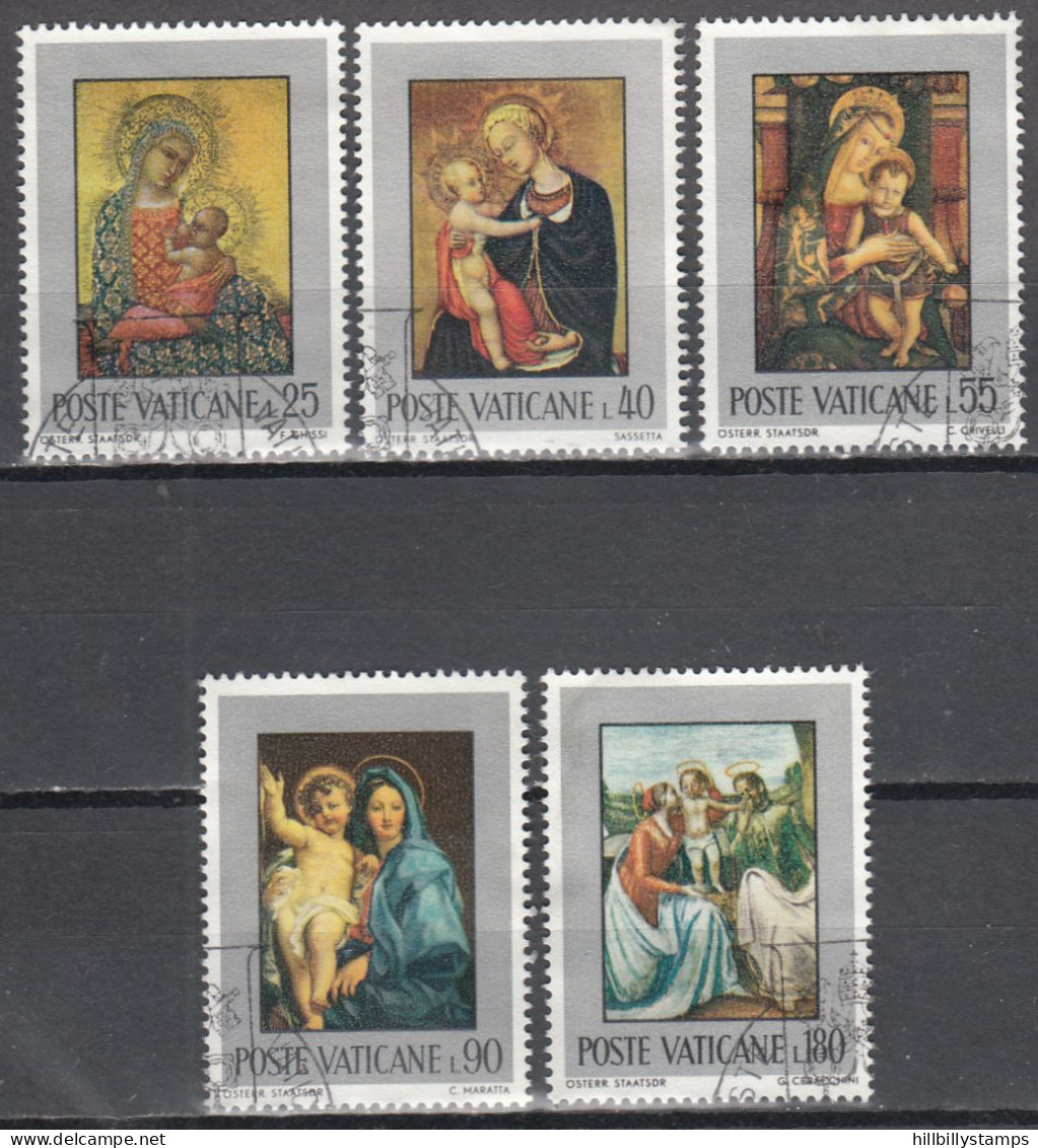 VATICAN   SCOTT NO 504-8   USED   YEAR  1971 - Used Stamps
