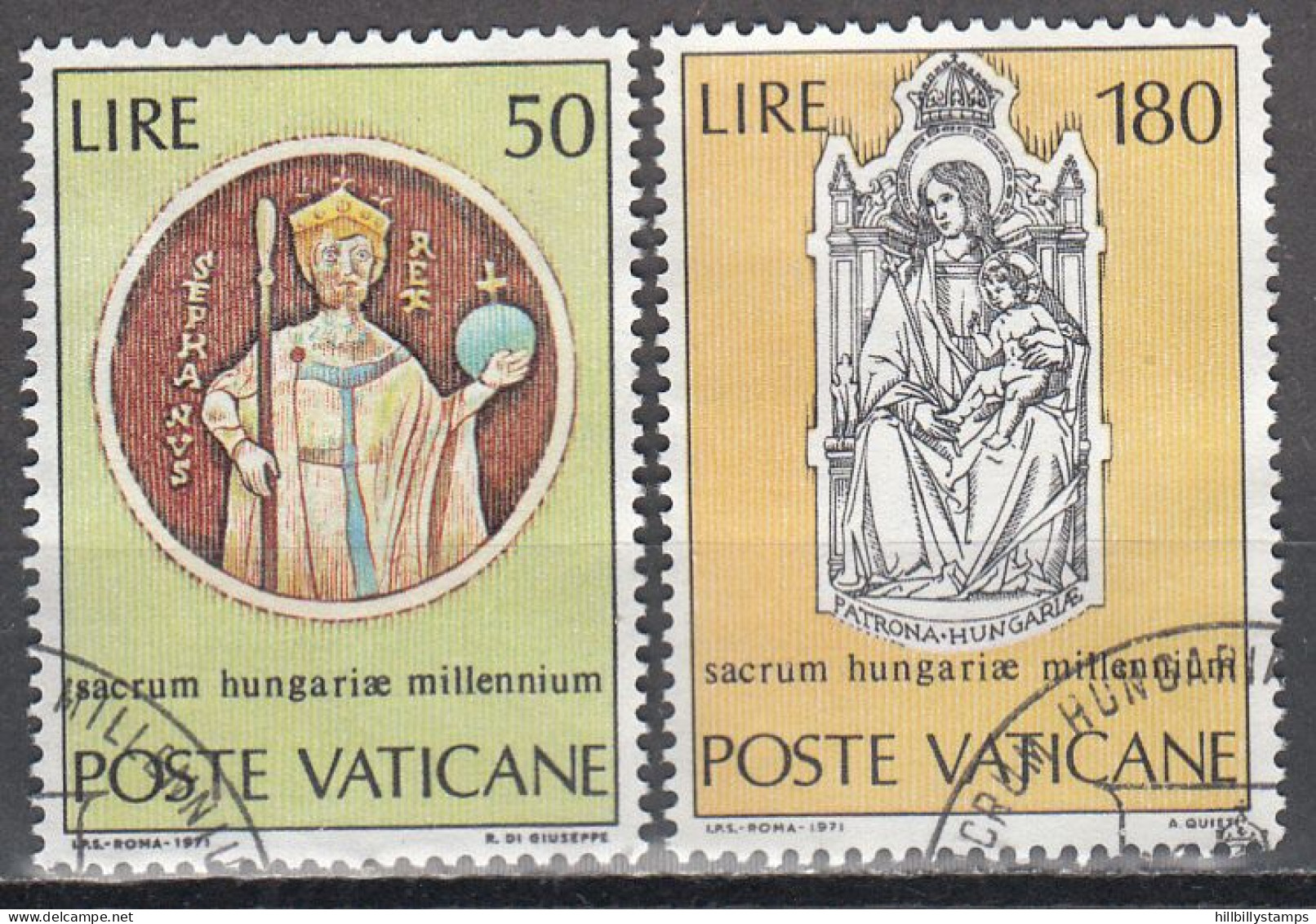 VATICAN   SCOTT NO 513-14   USED   YEAR  1971 - Used Stamps