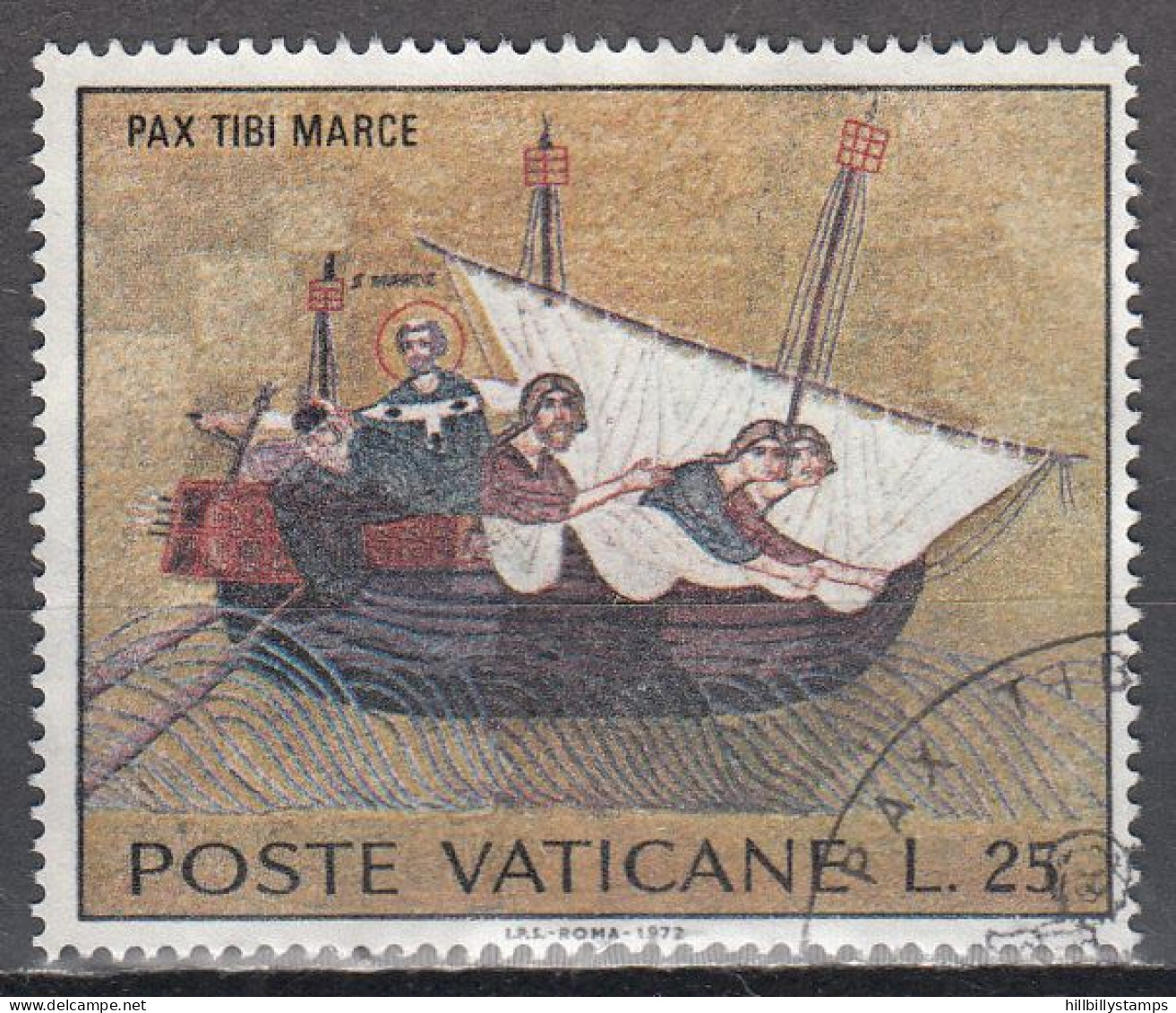 VATICAN   SCOTT NO 518   USED   YEAR  1972 - Oblitérés