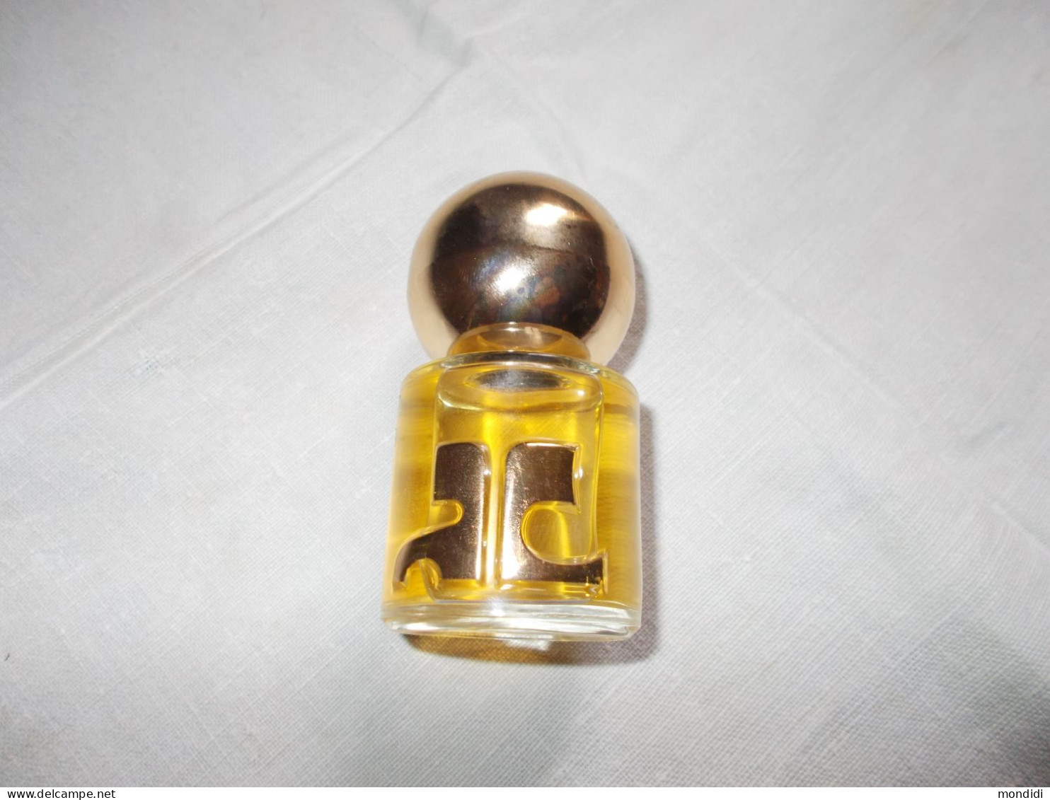 Ancien Flacon Miniature Parfum Empreinte Eau De Toilette 90° Courrèges Paris Vintage - Miniatures Femmes (sans Boite)