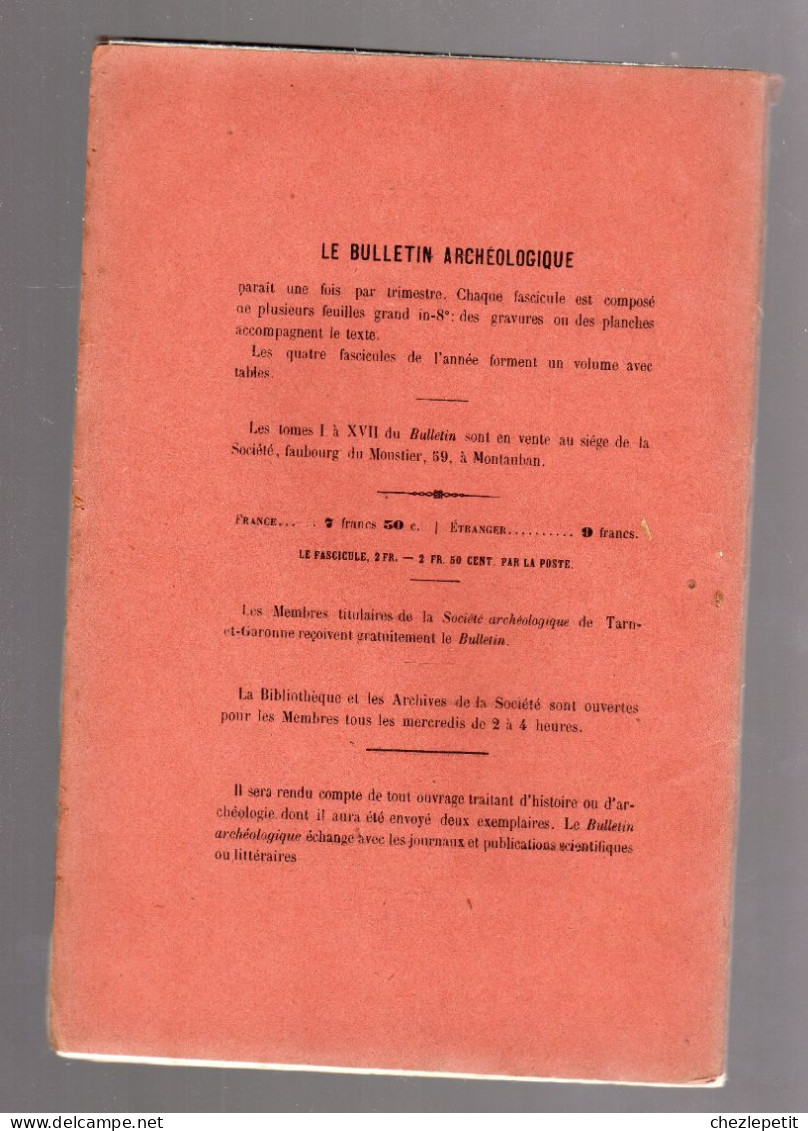 1890 Tarn Et Garonne Coutumes De Caussade Narbonne Collection Olivier Montauban - Languedoc-Roussillon