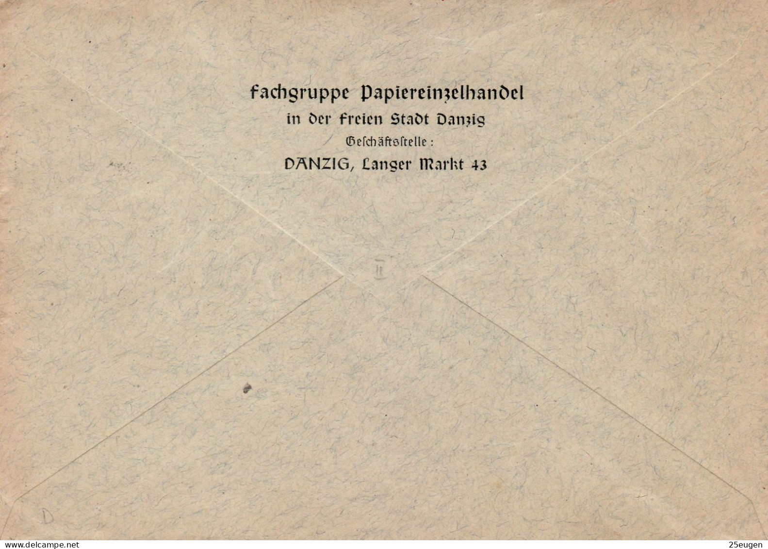 DANZIG 1938  LETTER SENT FROM DANZIG - Covers & Documents