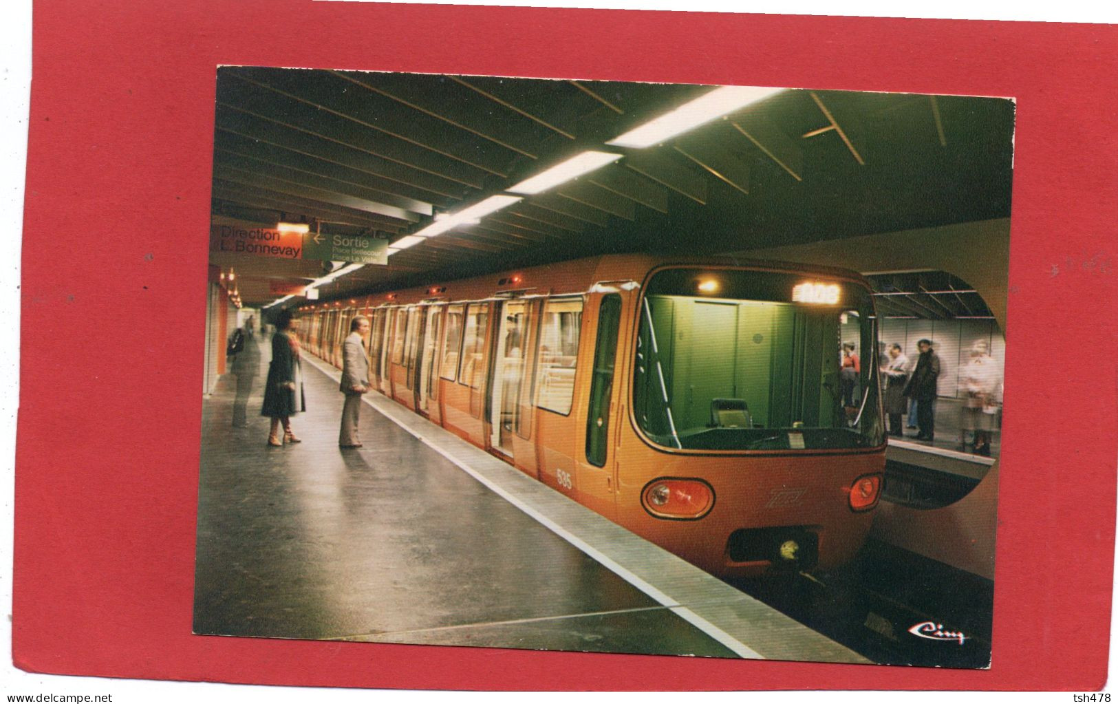 METRO---Le Métro De LYON--station Bellecour----voir 2 Scans - Métro