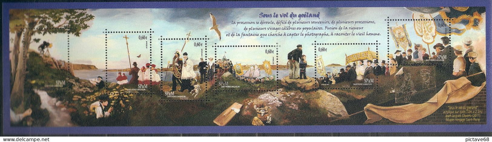 SPM /  / N° 1016 à 1021 NEUF * * EN PETITE FEUILLE - Unused Stamps