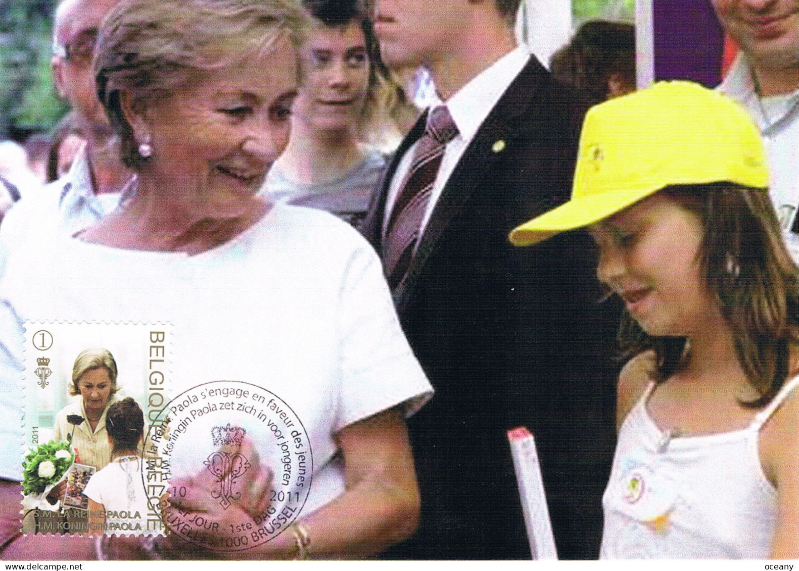 Belgique - S. M. La Reine Paola S'engage En Faveur Des Jeunes CM 4184 (année 2011) - 2011-..