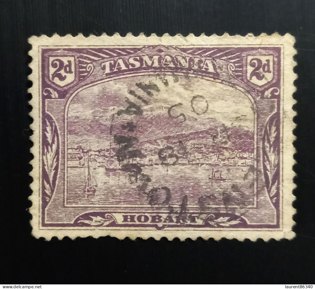 Australia Tasmanie 1899 Landscapes Hobart  – 2P  Oblitéré - Usados