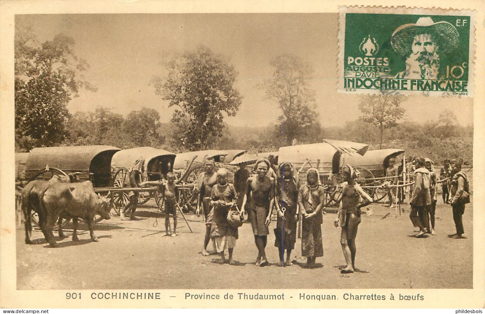 VIET NAM  HONQUAN  Charrettes A Boeufs  ( Province De Thudaumont ) - Vietnam