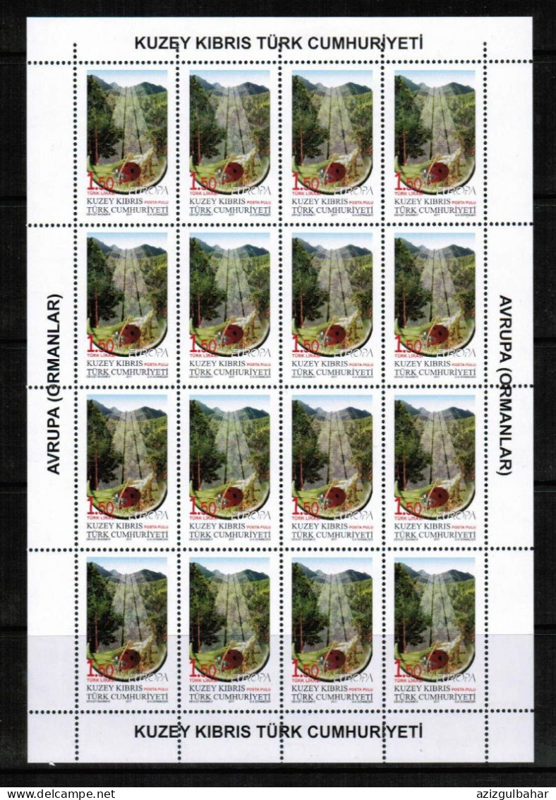 2011 - EUROPA - FORESTS  - TURKISH CYPRIOT STAMPS - STAMPS - UMM - 2011