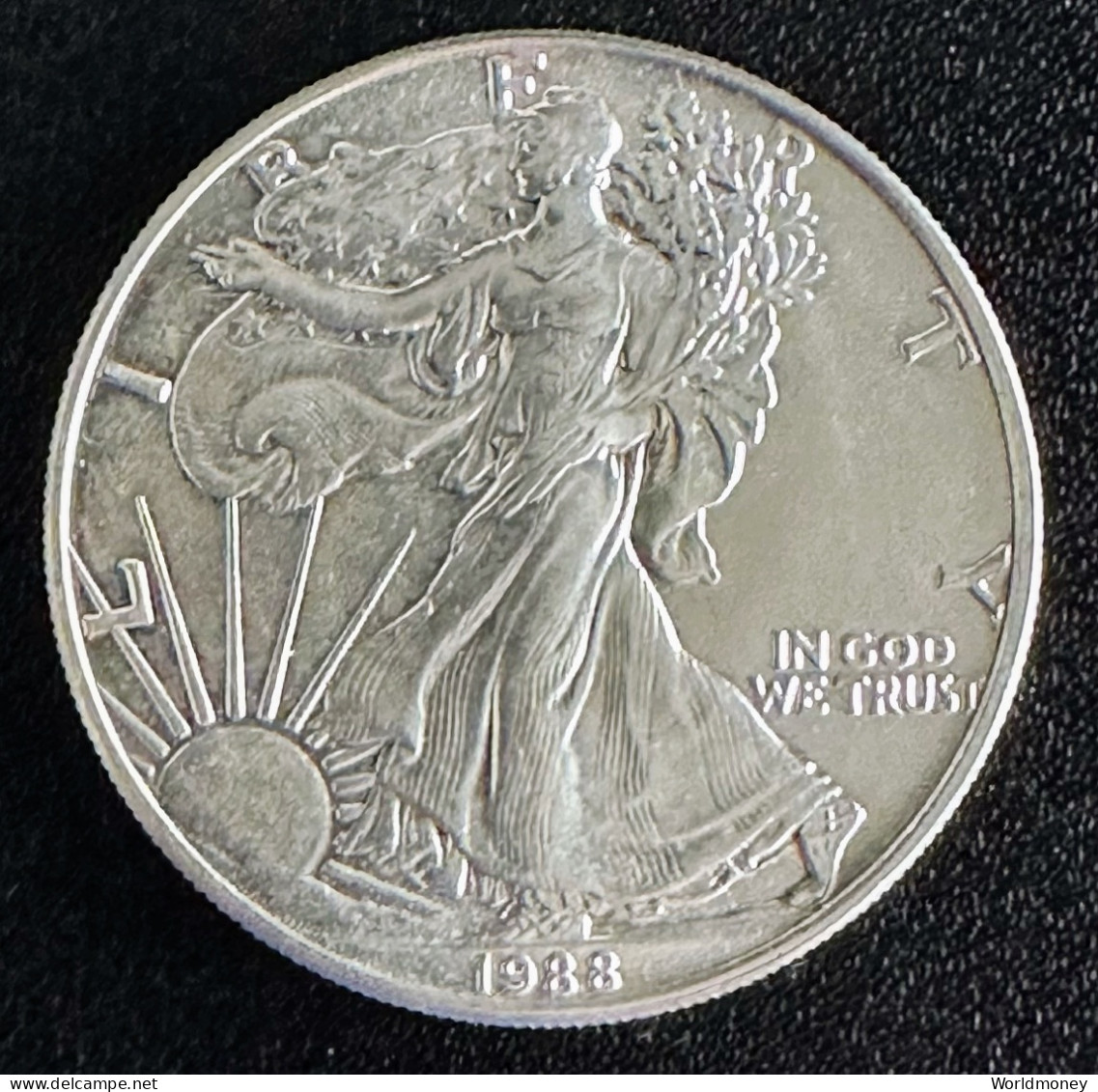 United States 1 Dollar 1988 "Silver Eagle" - 1979-1999: Anthony