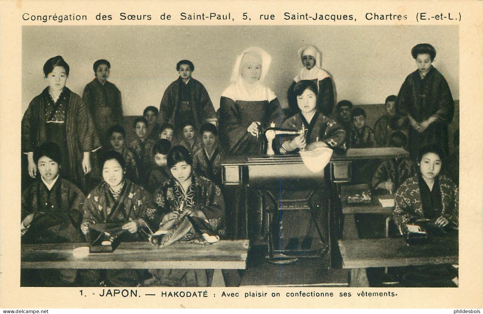 MISSION Congregation Des Soeurs De Saint Paul  JAPON Hakodaté  " Avec Plaisir On Confectionne Ses Vetements " - Missioni