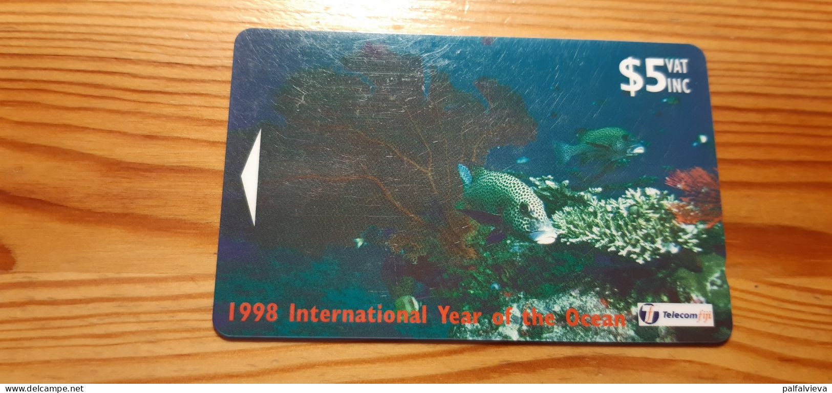 Phonecard Fiji, Telecom Fiji 24FJC - Underwater Life - Fidji