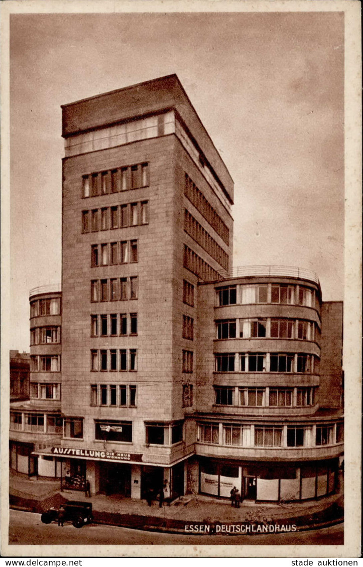 Bauhaus Art Essen Deutschlandhaus Mit Ausstellung Die Neue Wohnung Um 1930 I-II Expo - Sin Clasificación