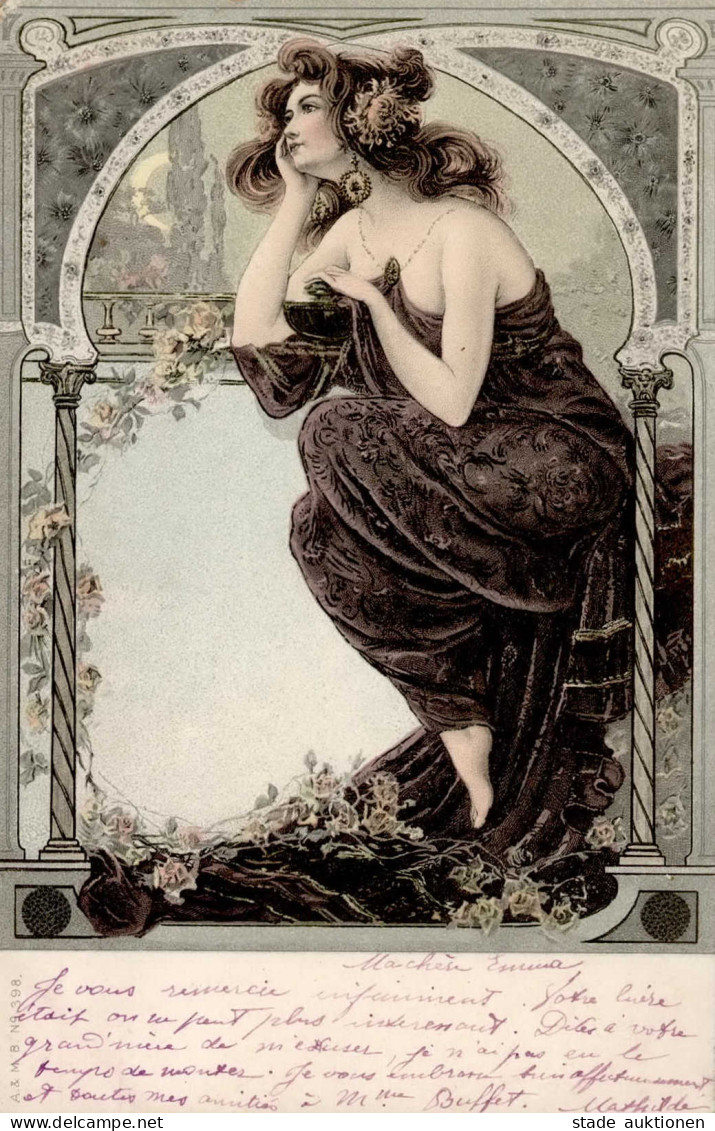 Jugendstil Frau I-II Art Nouveau - Non Classificati