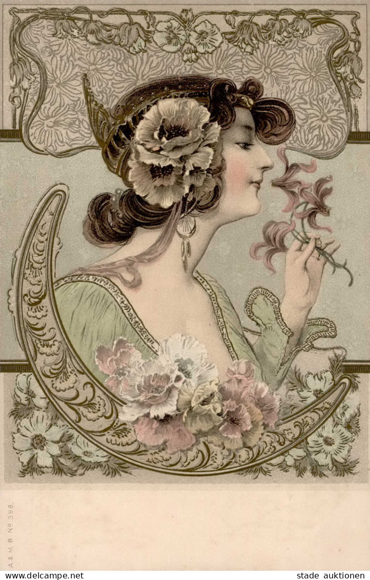 Jugendstil Frau I-II Art Nouveau - Ohne Zuordnung