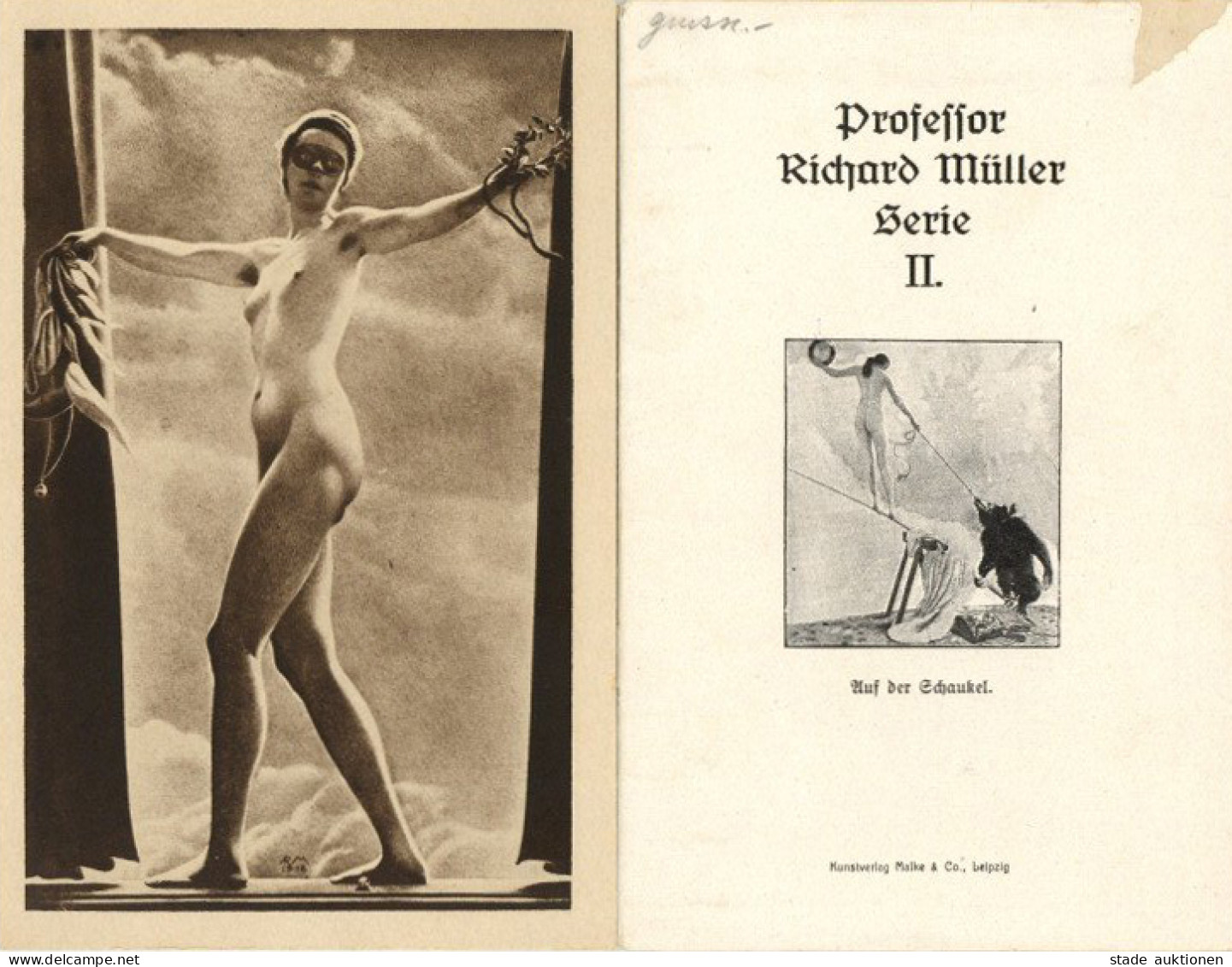 Müller, Richard Erotische Kunst Serie 2 Mit 6 Künstlerkarten Im Original-Umschlag I-II - Non Classificati