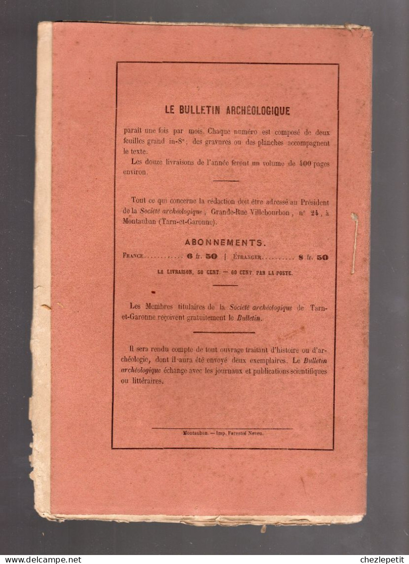 1869 Albias Et Ses Coutumes (fin) Encensoir D'Ambialet Mélanges D'archéologie - Languedoc-Roussillon