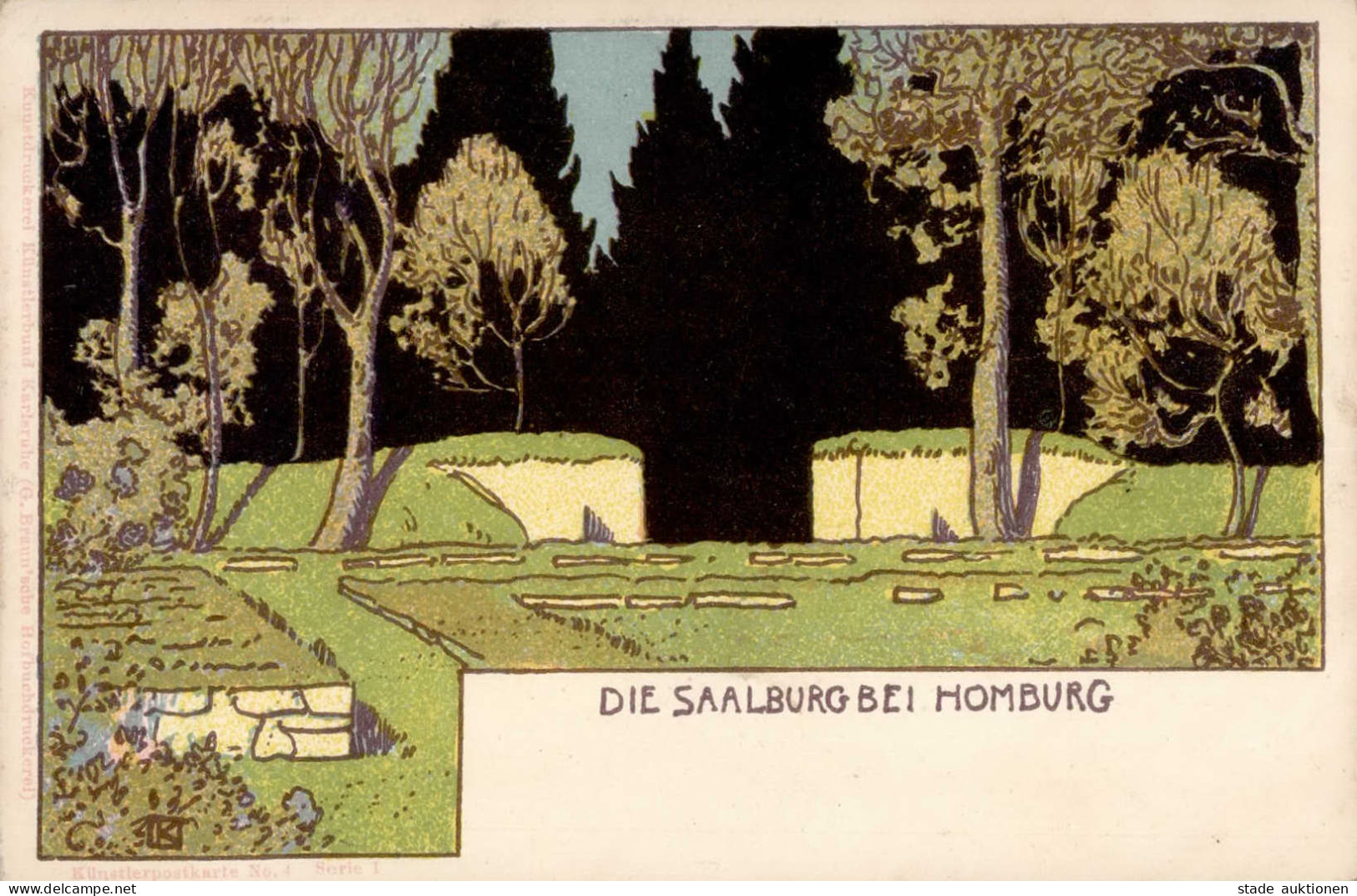 Kunstgeschichte Karlsruhe Künstlerbund Saalburg I-II - Non Classificati