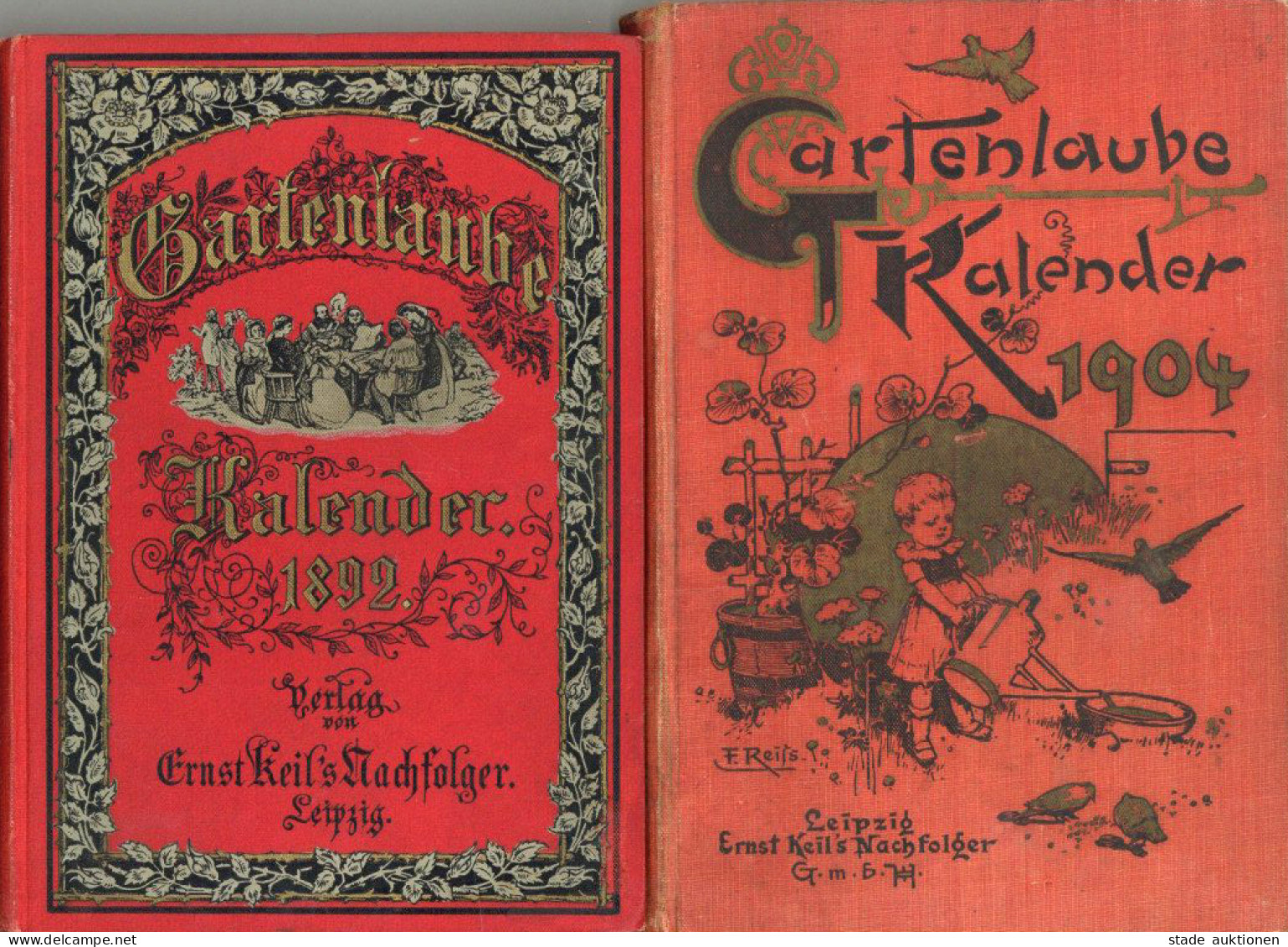 2 Bücher Gartenlaube Kalender 1892 Und 1904, Verlag Keil Leipzig II - Non Classificati