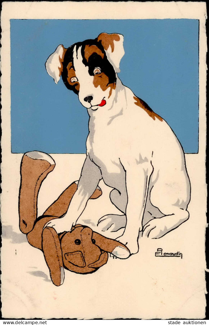 Renaudin, E. Hund Mit Teddy I-II (keine AK-Einteilung) Chien - Ohne Zuordnung
