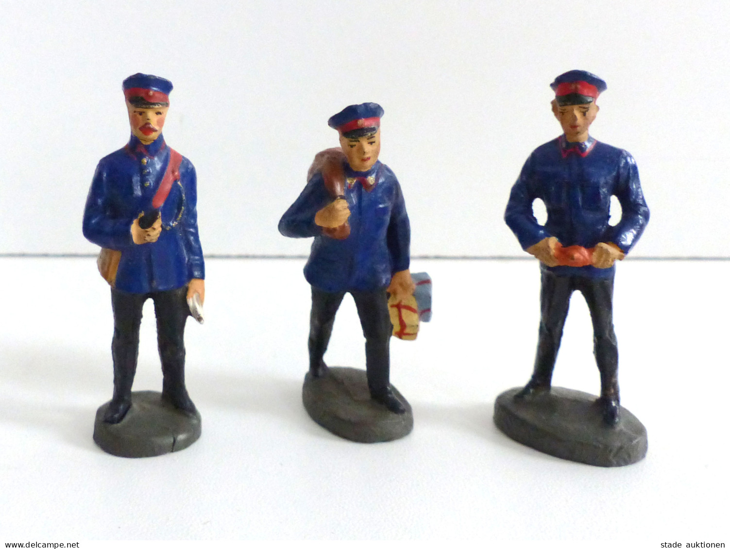 Spielzeug Elastolin 3 Figuren Eisenbahner Aus Den 1930er Jahren Ca. 6cm Hoch I-II Jouet - Spielzeug & Spiele