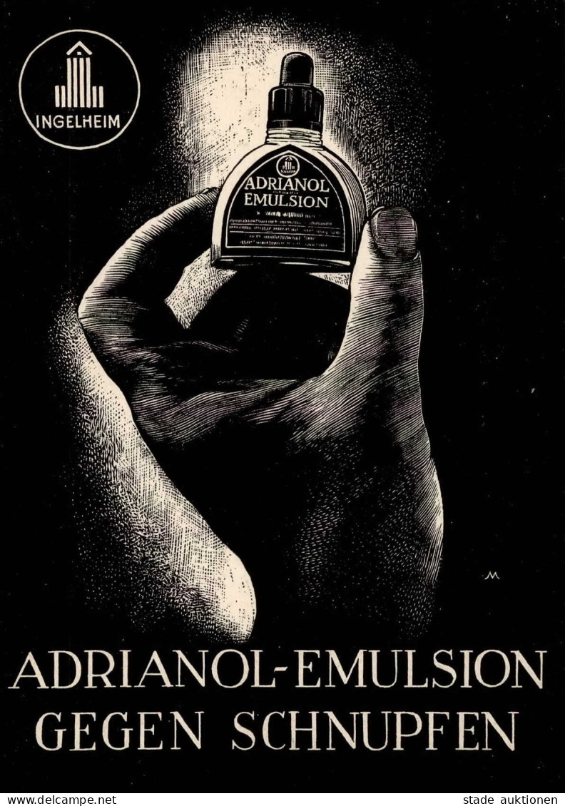 Werbung Adrianol-Emulsion Gegen Schnupfen 1938 I-II Publicite - Pubblicitari