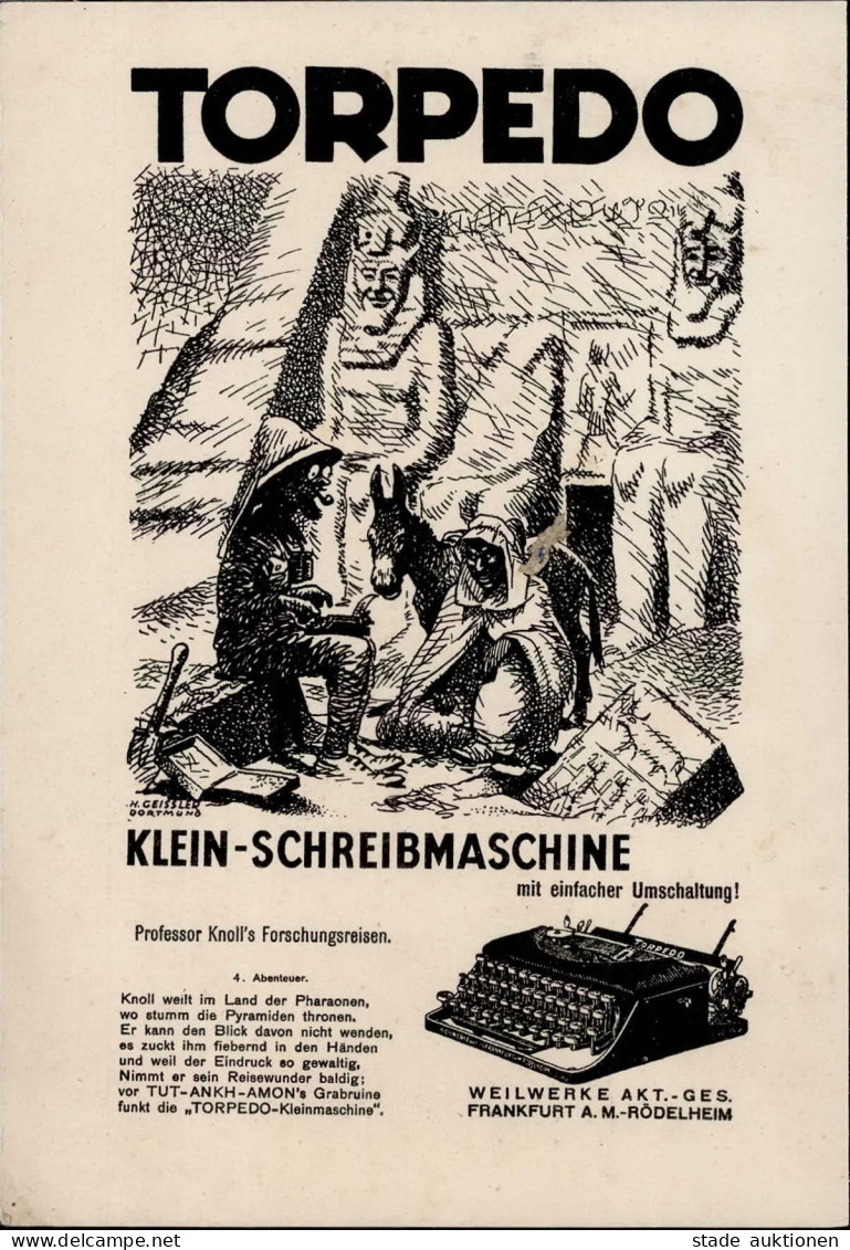 Werbung Torpedo Klein-Schreibmaschinen I-II Publicite - Publicidad