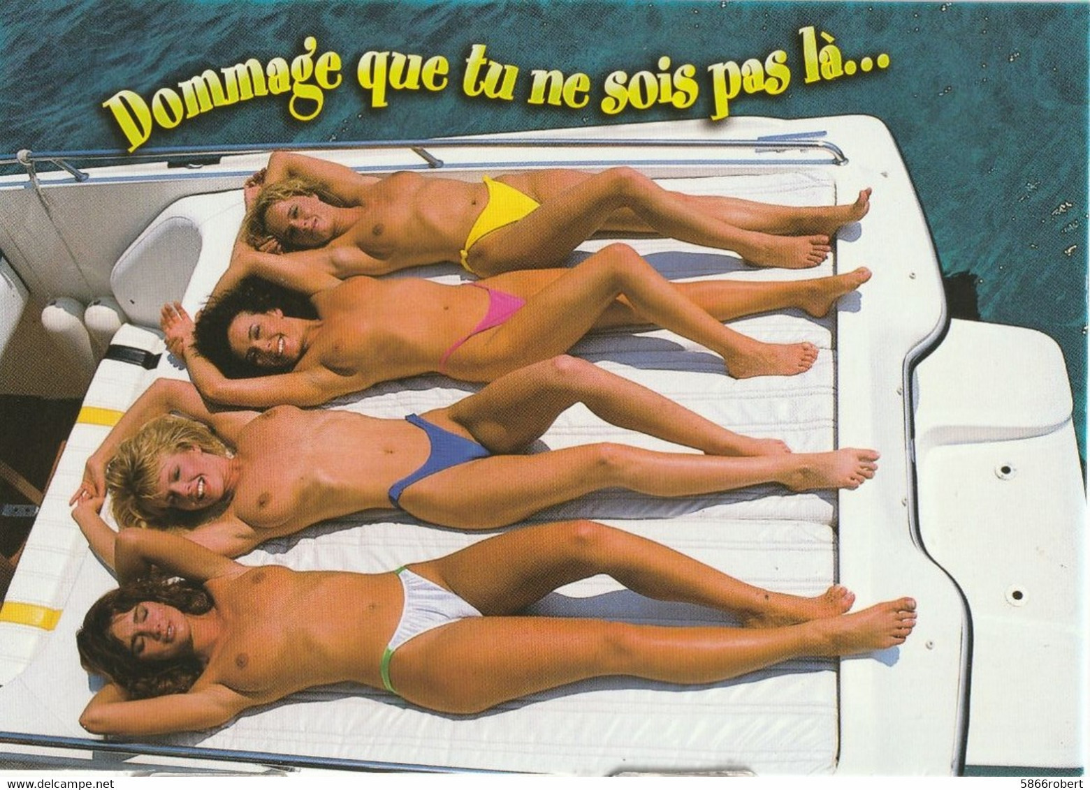 CARTE POSTALE ORIGINALE : JEUNES FEMMES PIN UP SEXY ET EROTIC EN TENUE DE BAIN DE MER - Pin-Ups