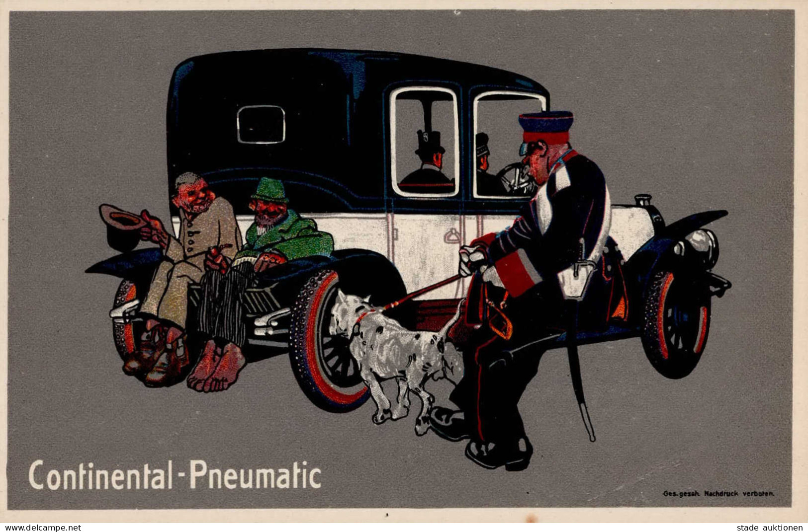 Werbung Hannover Continental Pneumatic I-II Publicite - Werbepostkarten