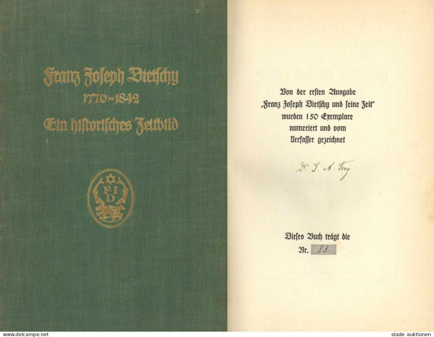 Bier Buch Franz Joseph Dietschy 1770-1842 Gründer Der Brauerei Salmenbräu Rheinfelden / Schweiz Von Dr. G.A. Frey 1934 7 - Bierbeek