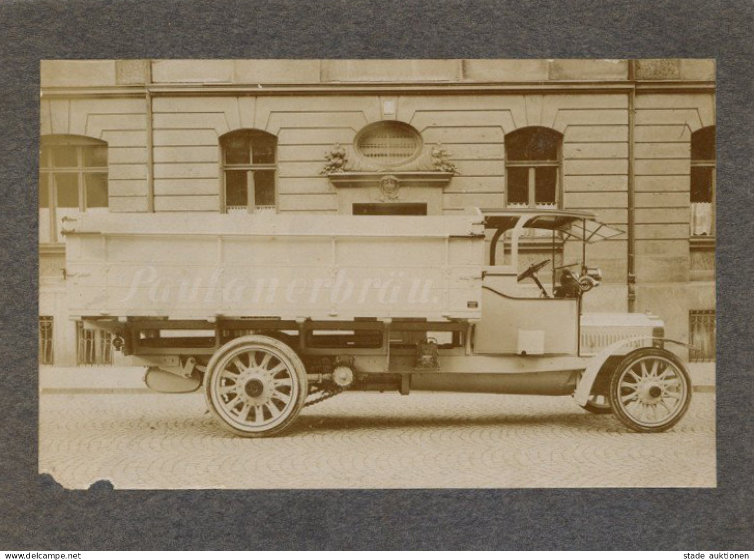 Bier Fotokarte LKW Paulanerbräu 16,5 X 10,5cm II (Ecke Li. Unten Angerissen) Bière - Bierbeek