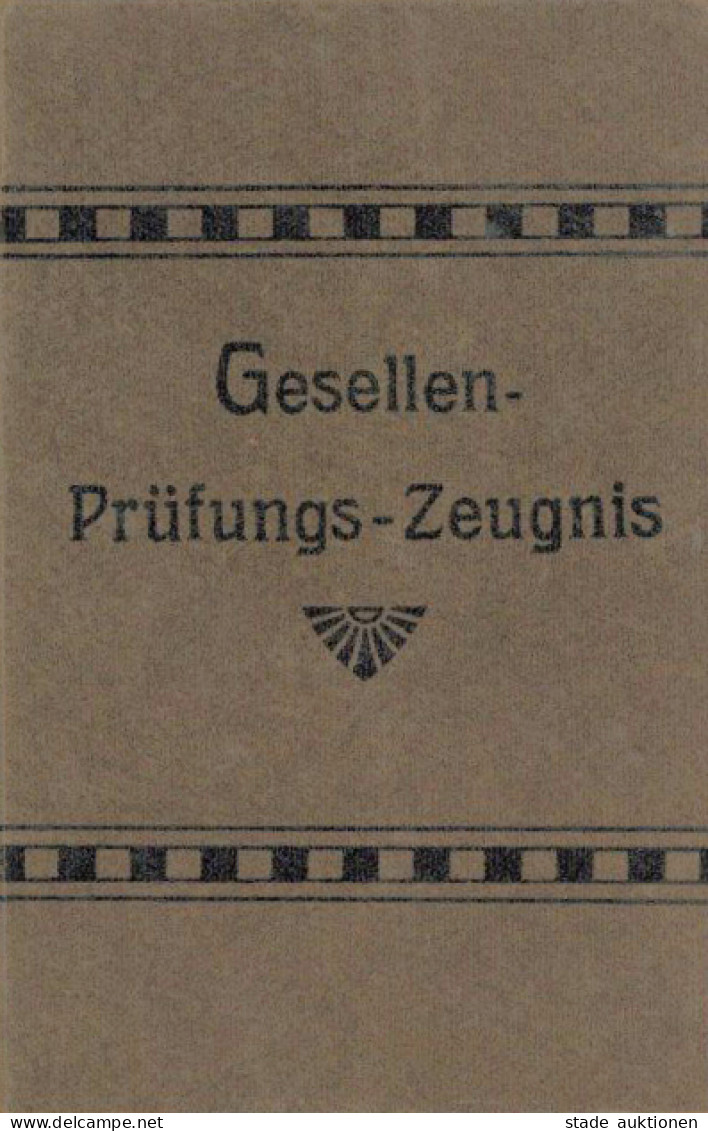 Beruf Gesellen Prüfungs-Zeugnis Für Das Schneider Handwerk Oktober 1927 I-II - Köhler, Mela