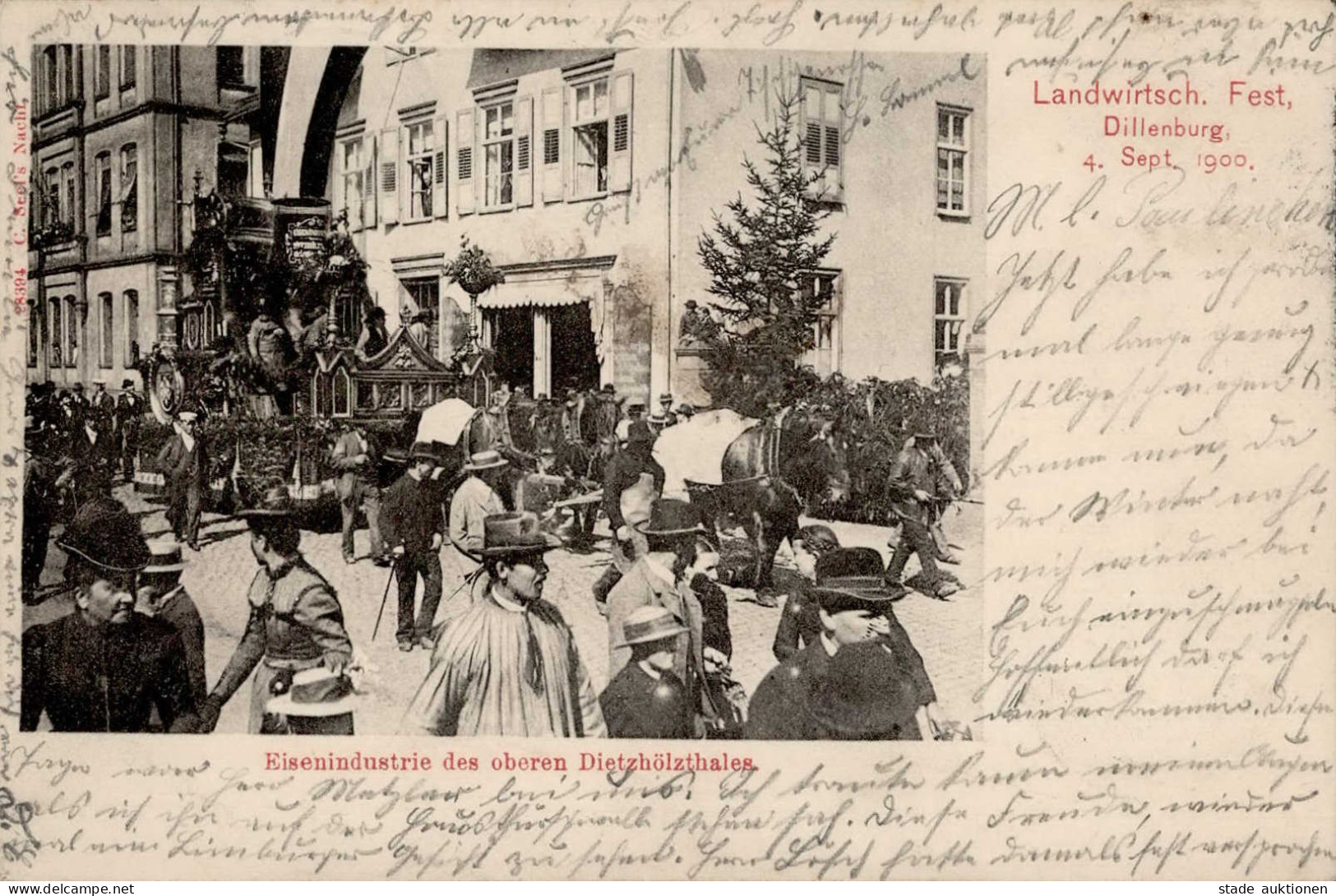 Landwirtschaft DILLENBURG - LANDWIRTSCHAFTLICHES FEST In DILLENBURG 1900 I Paysans - Autres & Non Classés