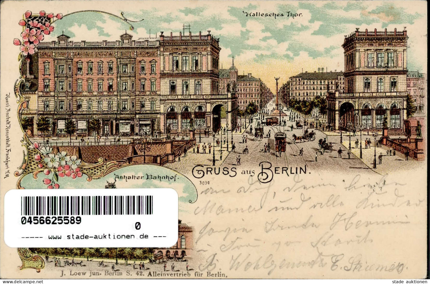 BERLIN - S-o BERLIN N.W.40 GROSSE BERL.KUNSTAUSSTELLUNG 23.8.99 Auf Litho I - Expositions