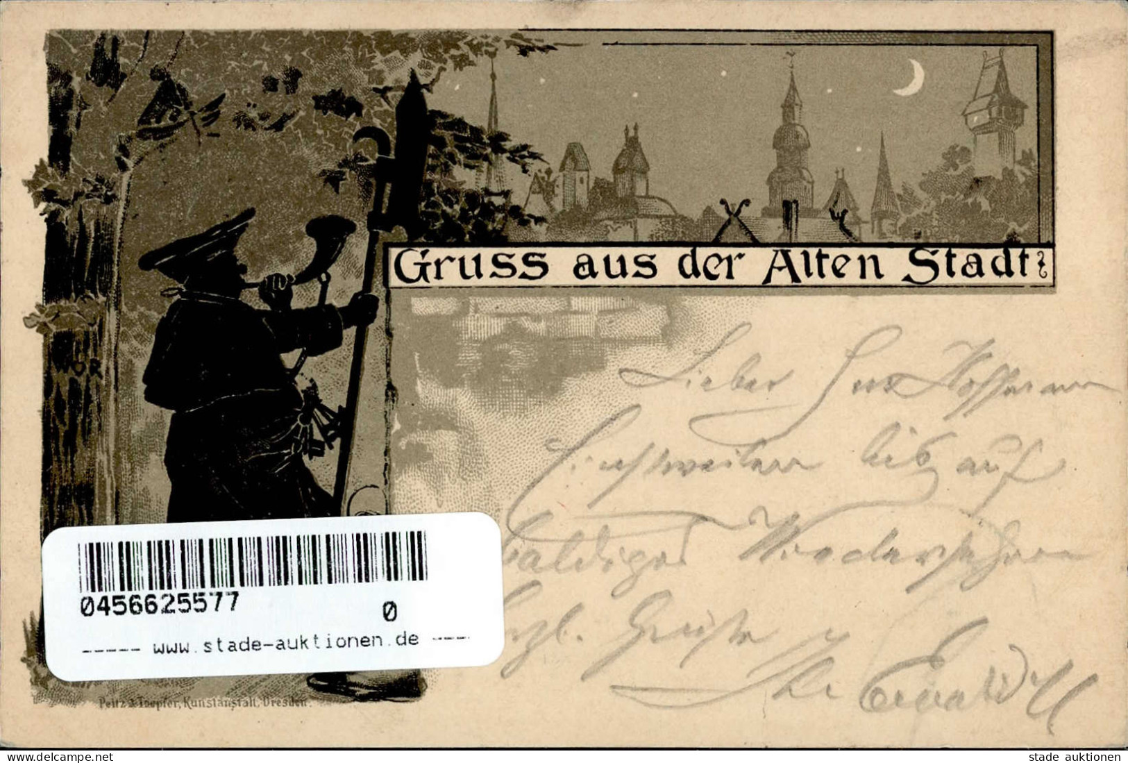 DRESDEN - Klarer S-o DRESDEN-AUSSTELLUNG 1.8.96 Auf Ak Gruss Aus Der Alten Stadt I Montagnes - Expositions