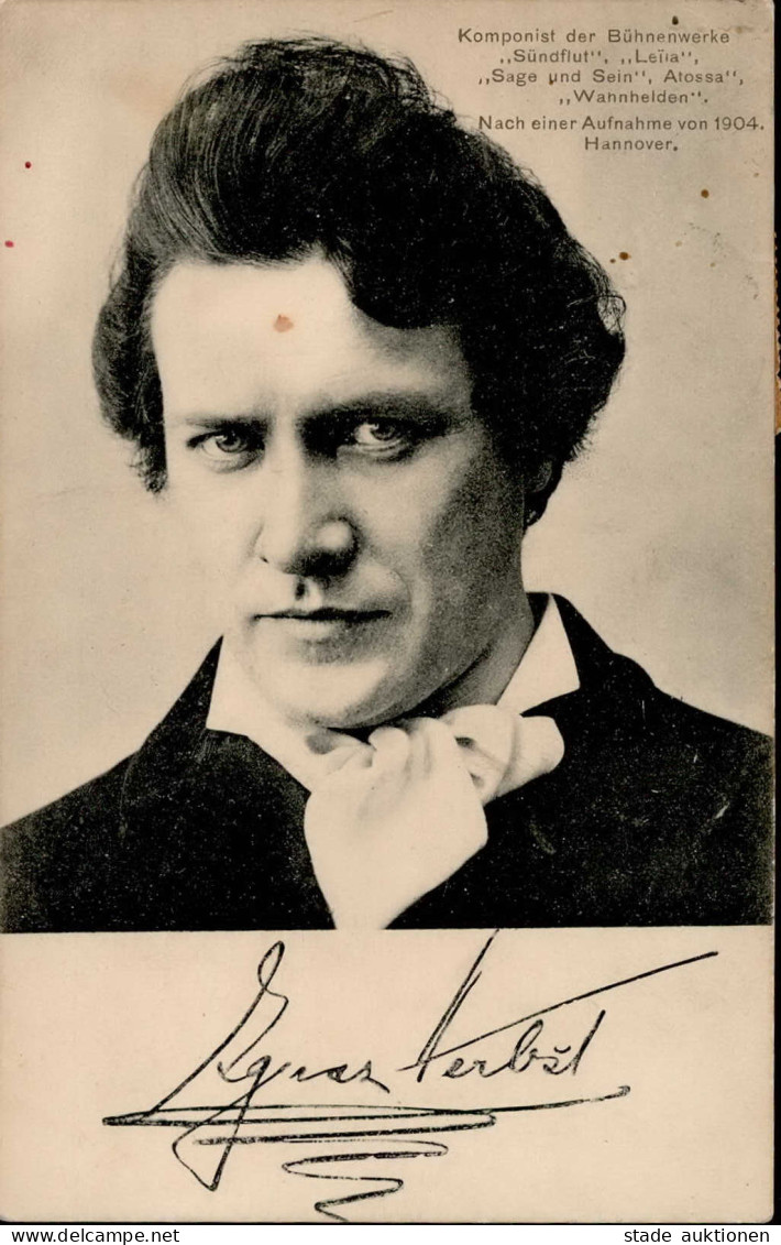 Autograph/Autogramme Herbst, Ignaz Komponist Eigenhändig Geschrieben Karte 1907 An Die Opernsängerin Marga Bergmann I-II - Altri & Non Classificati