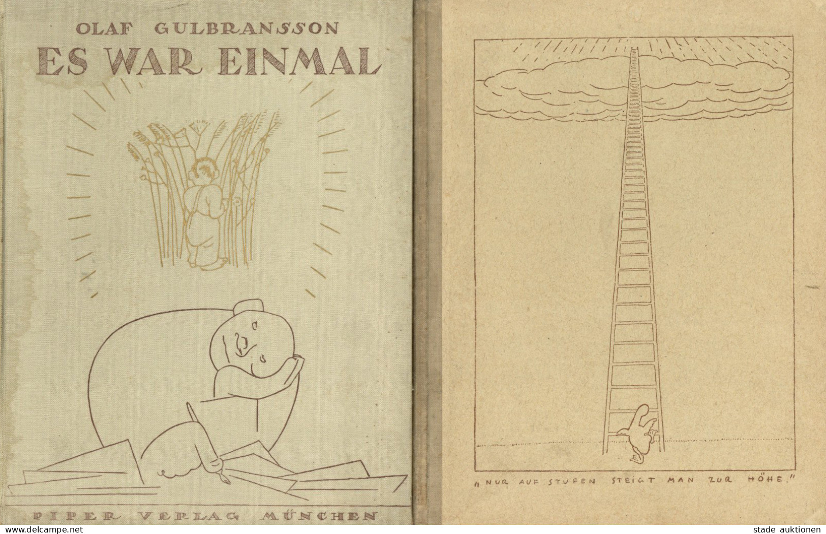 Buch Lot Mit 2 Büchern Es War Einmal Und Sprüche Und Wahrheiten Von Olaf Gulbransson 1934 Verlag Piper München Und Sprüc - Sonstige & Ohne Zuordnung