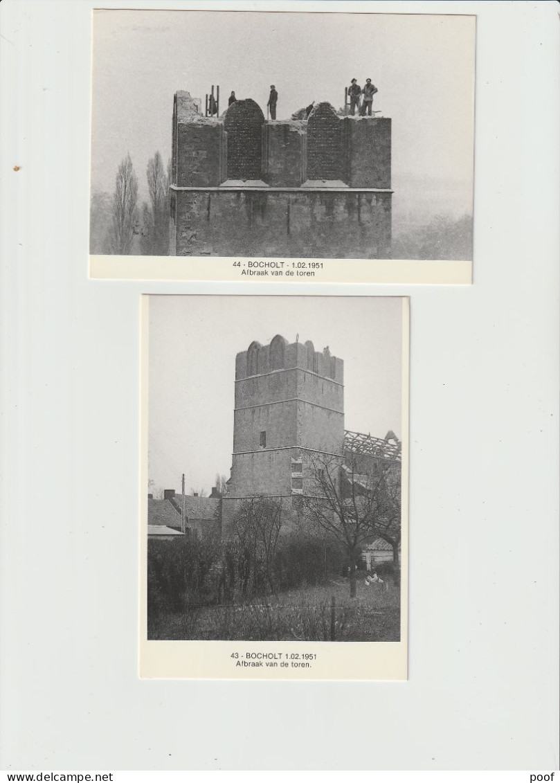 Bocholt : Afbraak Van De Toren In 1951 ----- 2kaarten - Bocholt