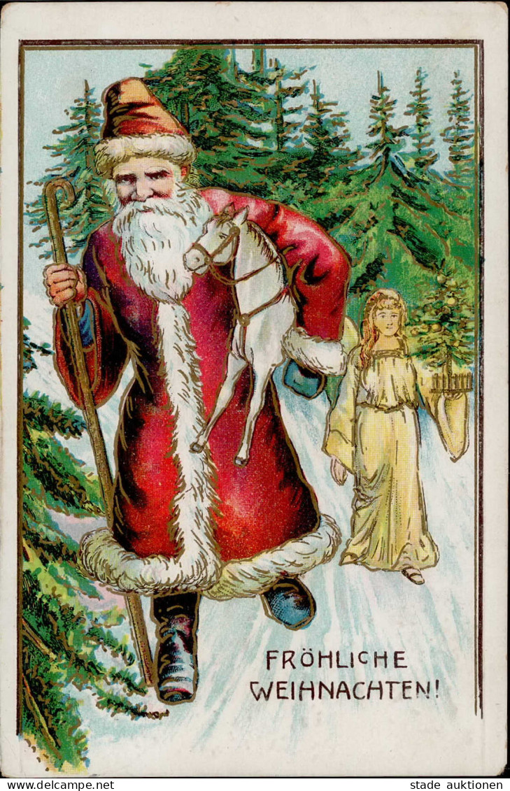 Weihnachtsmann Prägekarte I-II (Ecken Abgestossen) Pere Noel - Other & Unclassified