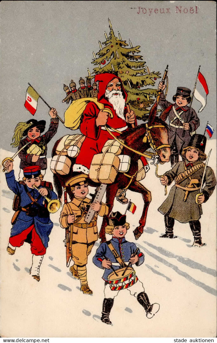 WK I Kriegsweihnachten Schweiz Weihnachtsmann I-II Pere Noel - Autres & Non Classés