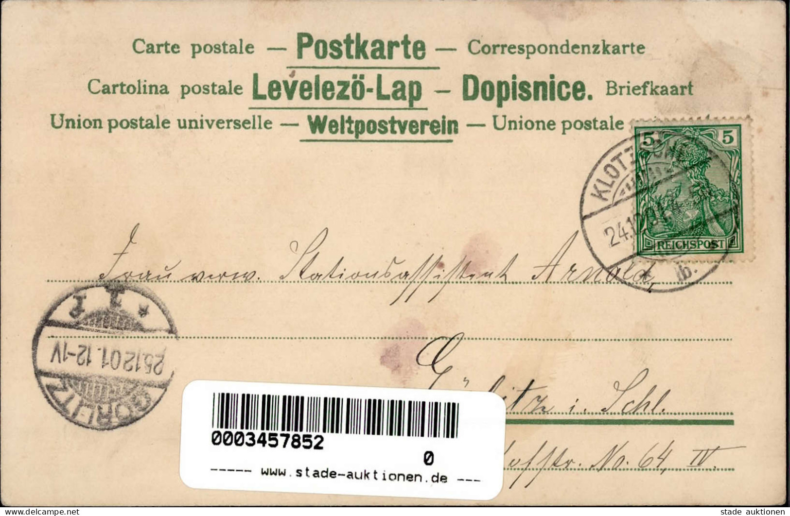 Weihnachtsmann Mit Spielzeug Fröhliche Weihnachten 1901 (RS Fleckig) Pere Noel Noel Jouet - Other & Unclassified