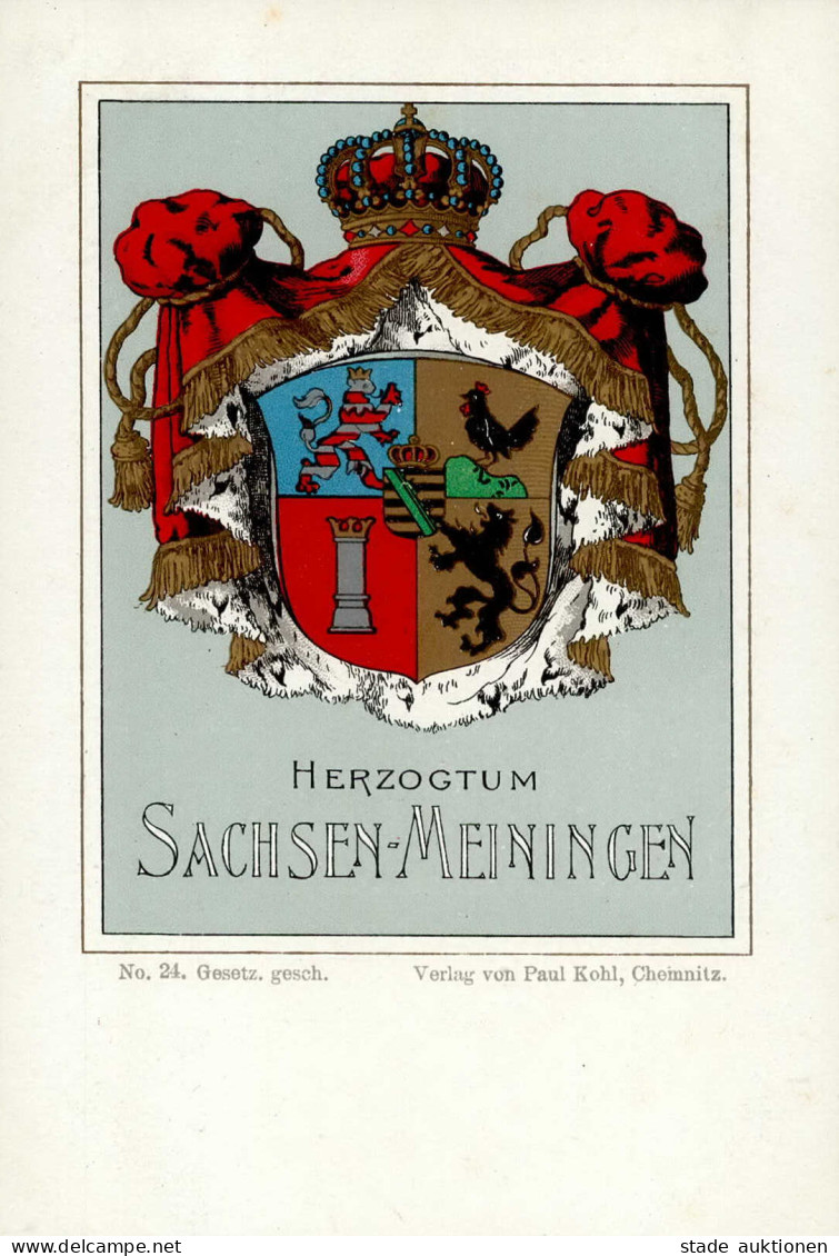Adel Meiningen Sachsen Wappen I-II - History