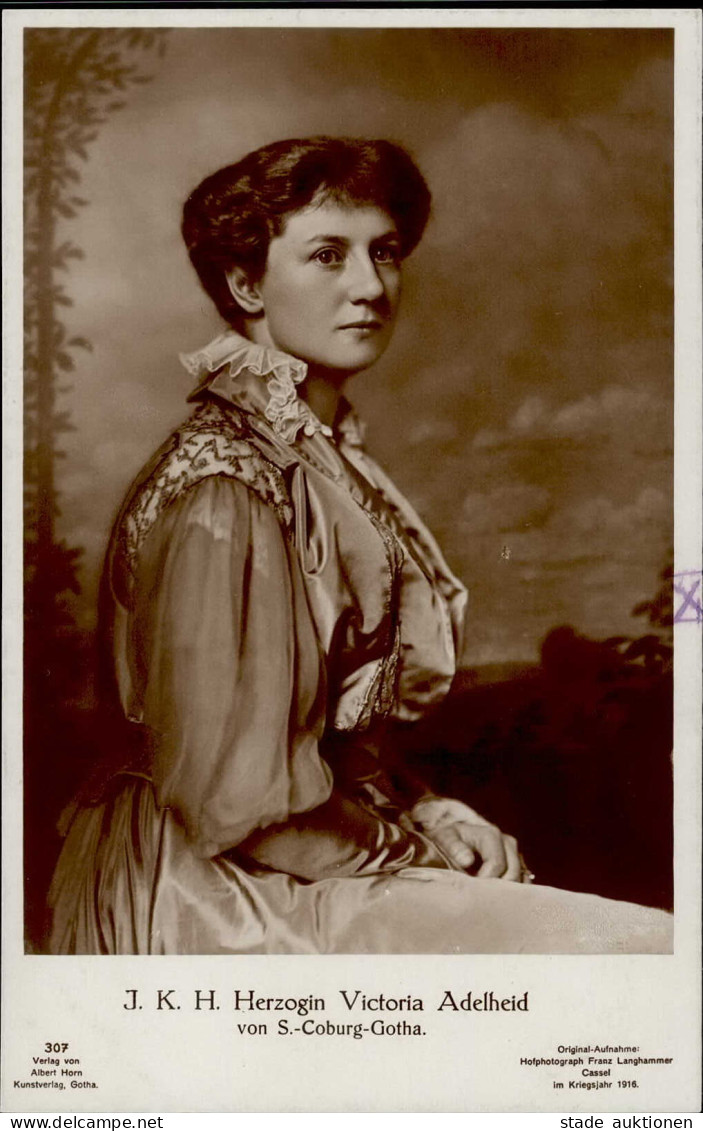 Adel Sachsen J. K. H. Herzogin Victoria Adelheid Von Sachsen Coburg Gotha I- - Storia