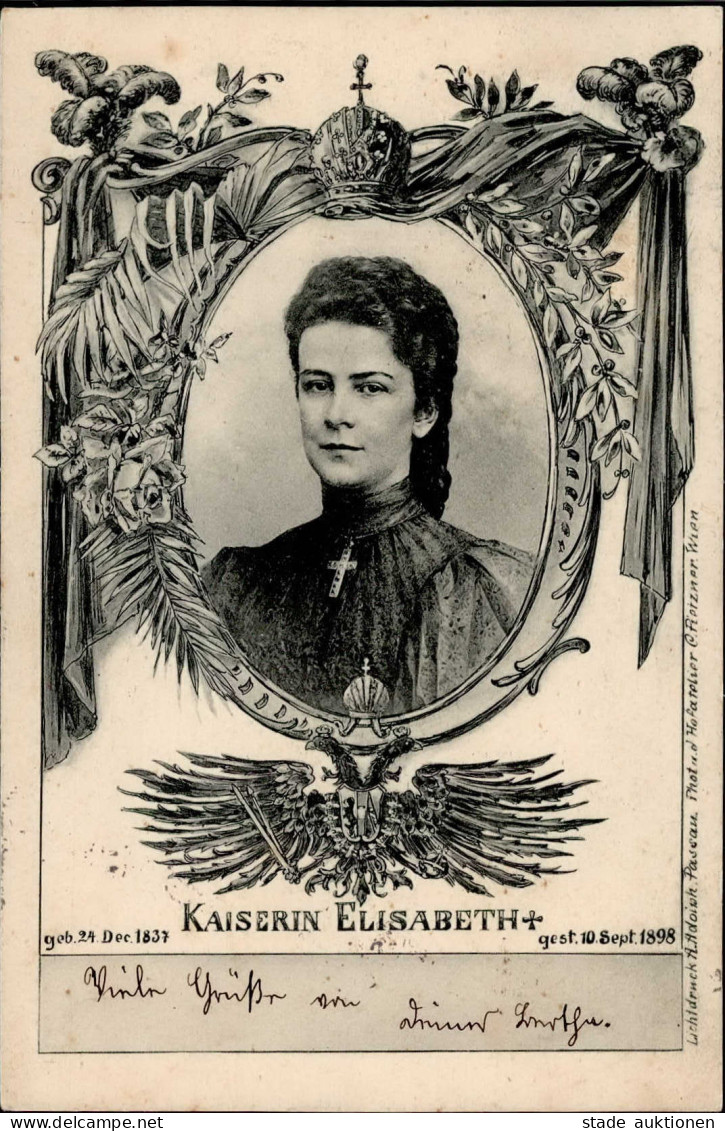 Kaiserin Elisabeth / Sissi Portrait 1898 I-II - Geschichte