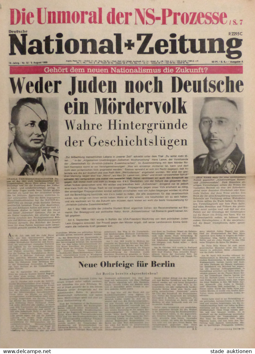 Politik Lot Deutsche Nationalzeitung Ca. 160 Stück Ab 1968-1980 In Unterschiedlicher Erhaltung - Non Classificati