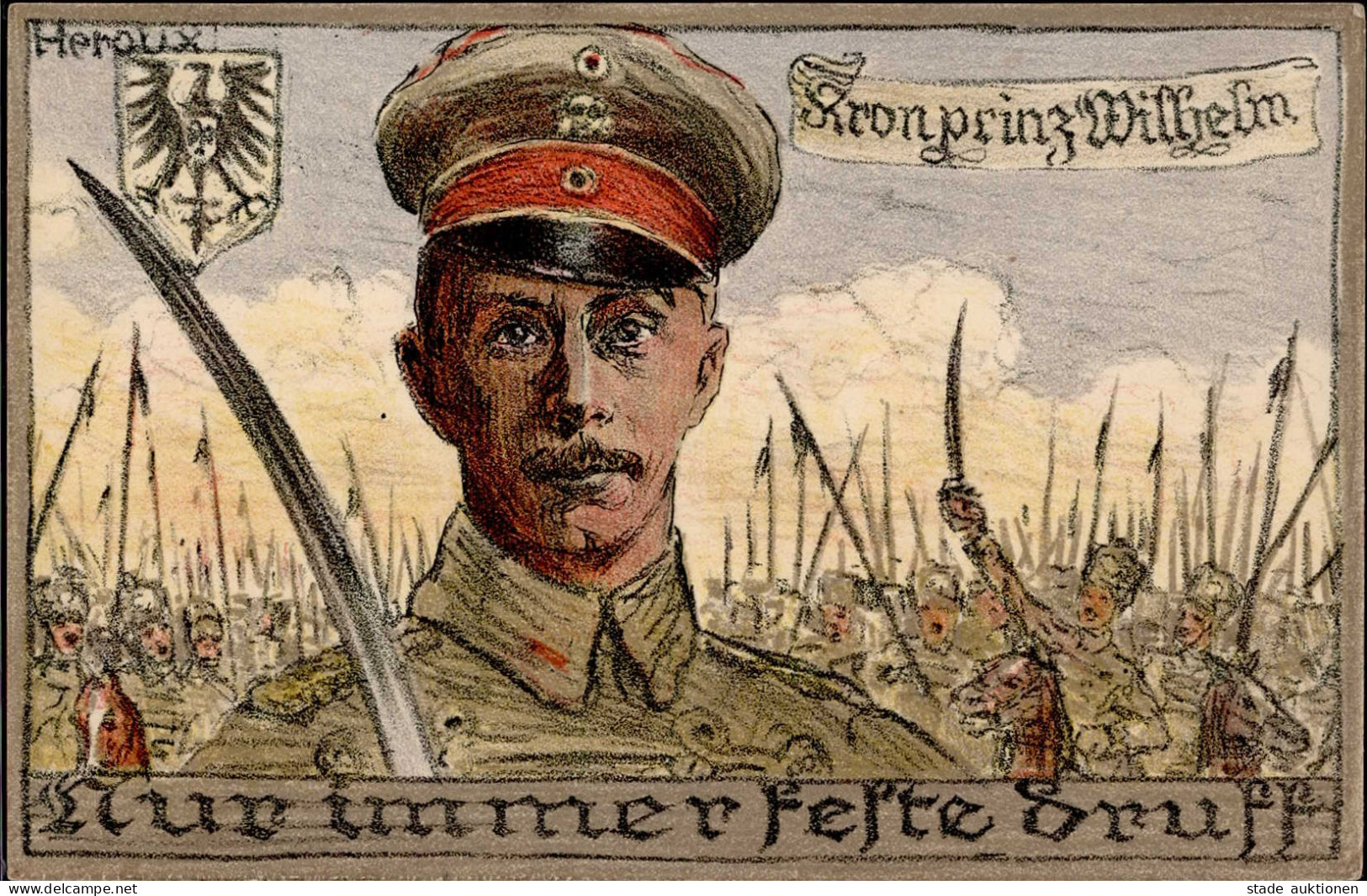 Propaganda WK I Verlag Meissner Und Buch Kronprinz Wilhelm 1916 I-II - Weltkrieg 1914-18